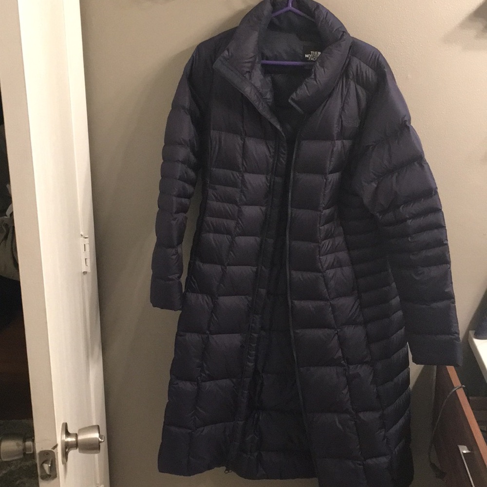 North Face goose down long puffer.